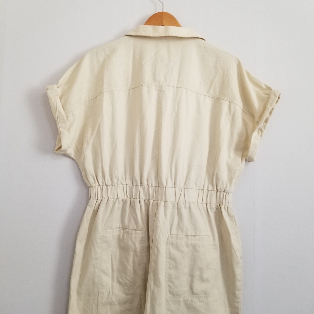 Universal Thread Cream Short-Sleeve Utility Jumpsuit - Picture 9 of 12
